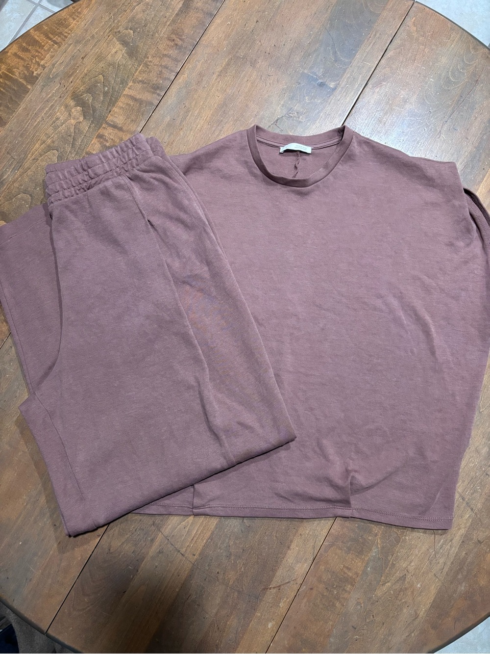 Zara Women’s Set (Shirt/Pants) in Dusty Mauve (M/L)